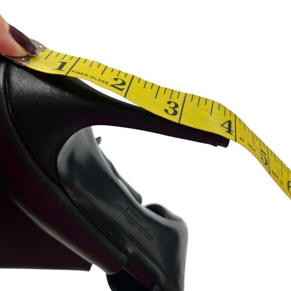 Salvatore Ferragamo Tall Nero Cut Out Knee High Boots Pointed Toe Black Size 10 - Picture 7 of 14